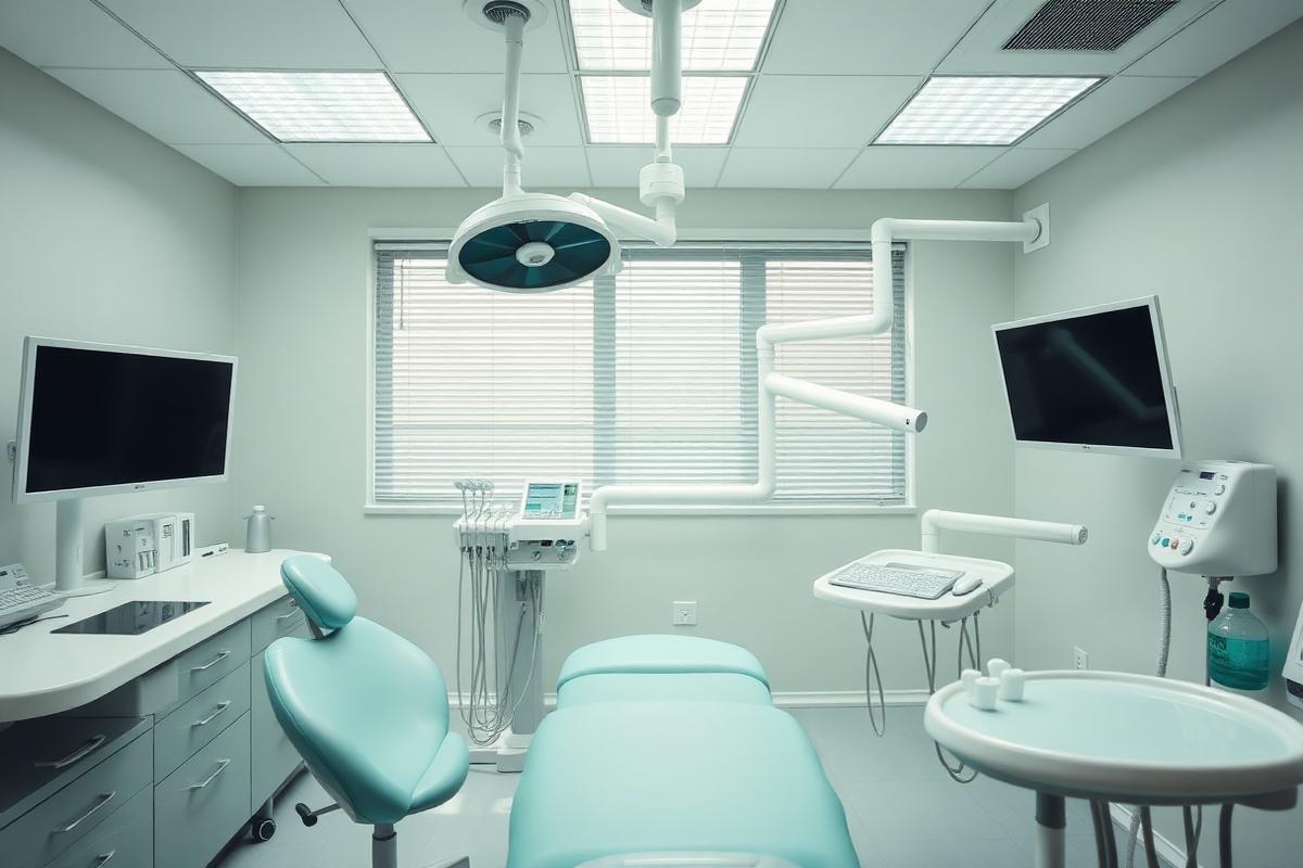 A modern dental operatory prepared for the next patient